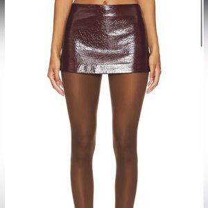 Mini Skirt in Burgundy
Ceren Ocak SMALL with tags - sold out on revolve
